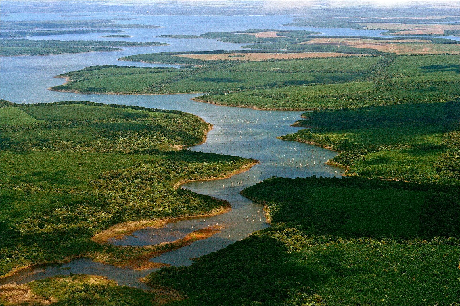 Paisaje de los Esteros del Iberá desde el Portal Río Corriente