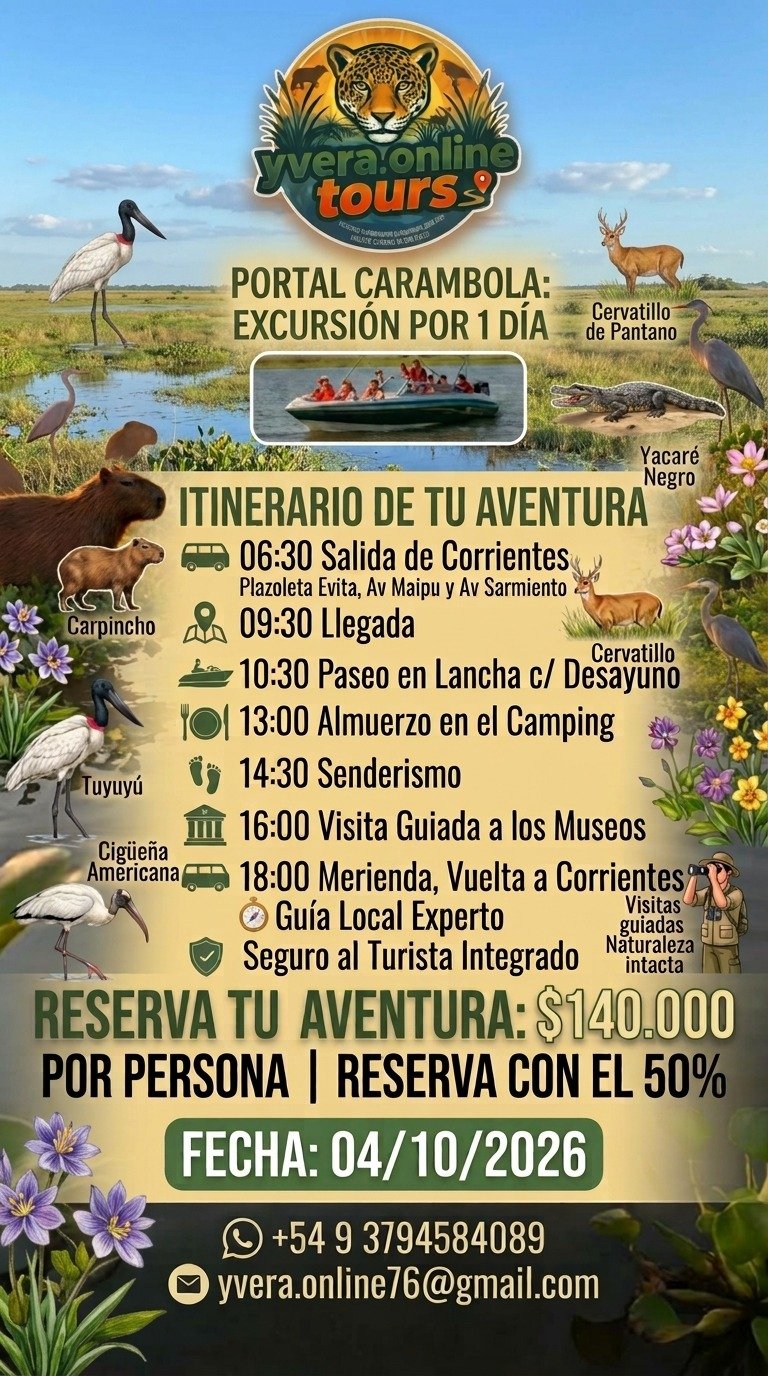 Aventura Yvera - Turismo y excursiones en los Esteros del Iberá